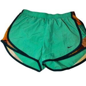 NWT Nike Dri-Fit Green Brown Running Shorts Size Med